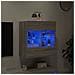 Mobile TV a Parete con Luci LED Grigio Sonoma 58,5x30x60,5 cm - Foto miniatura 10