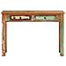 Tavolo Consolle 110x30x75 Cm In Legno Massello Di Recupero - Foto miniatura 3