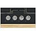 Piano Cottura PNP6B6K40 a Gas 4 Fuochi Gas Colore Nero - Foto miniatura 6