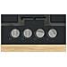 Piano Cottura PNP6B6K40 a Gas 4 Fuochi Gas Colore Nero - Foto miniatura 3