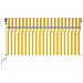 Tenda Sole Retrattile Automatica E Parasole 3x2,5mgialla Bianca - Foto miniatura 2