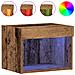 Armadio a muro  con luci LED in legno antico 40x30x30 cm - Foto miniatura 2