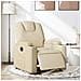 Poltrona Elettrica Reclinabile Crema in Tessuto - Foto miniatura 2