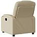 Poltrona Elettrica Reclinabile Crema in Tessuto - Foto miniatura 5