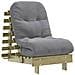 Divano Letto Futon con Materasso 60x206x11cm Pino Impregnato - Foto miniatura 1