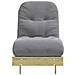 Divano Letto Futon con Materasso 60x206x11cm Pino Impregnato - Foto miniatura 5