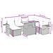 Set Divani da Giardino con Cuscini 8 pz Nero in Polyrattan - Foto miniatura 4