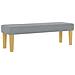 Letto Box Spring con Materasso e Panchina Grigio Chiaro 200x200 cm Tessuto - Foto miniatura 6