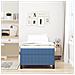 Letto a molle Blu 100 x 200 cm Tessuto in Cords - Foto miniatura 3