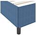 Letto a molle Blu 100 x 200 cm Tessuto in Cords - Foto miniatura 7