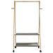 Appendiabiti con Ripiani e Ruote 96x45,5x155,5 cm in Bambù - Foto miniatura 4