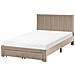 Letto Con Cassetti Contenitori Velluto Lonzac 120 X 200 Cm Tortora - Foto miniatura 3