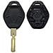 Guscio Di Ricambio Per Chiave Auto Bmw A 3 Pulsanti Con Lama Hu58 - Foto miniatura 3