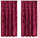 Tenda con tende 2 pcs Rosso vino 175 x 140 cm Velluto - Foto miniatura 1