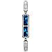 Braccialetto Smart Diamante Blu & Bianco Fitness Tracker Con Monitoraggio Frequenza Cardiaca & Sonno - Foto miniatura 3