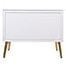 Sgabello Baule In Legno Bianco 83x41,5x62,5h - Foto miniatura 2