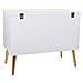 Sgabello Baule In Legno Bianco 83x41,5x62,5h - Foto miniatura 4