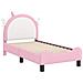 Struttura letto per bambini con testata Rosa 70 x 140 cm PU - Foto miniatura 4