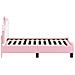 Struttura letto per bambini con testata Rosa 70 x 140 cm PU - Foto miniatura 6