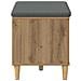 Panca per ingresso con porta Rovere Artigianale 60 x 38 x 46 cm - Foto miniatura 7