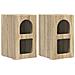 Comodino 2 pcs Rovere Sonoma 29,5 x 33,5 x 50 cm - Foto miniatura 1