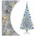 Albero di Natale con 150 LED con supporto Argento 120 cm PET - Foto miniatura 1