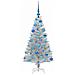 Albero di Natale con 150 LED con supporto Argento 120 cm PET - Foto miniatura 4