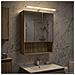 Mobiletto per specchio da bagno Rovere Sonoma 50 x 14,5 x 70 cm - Foto miniatura 4