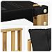 Set di divani da esterno con cuscino 4 pcs Bianco e Nero - Foto miniatura 7