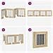 Cancello per cani pieghevole con supporti 4 pcs Rovere Sonoma - Foto miniatura 7