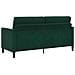 Set di Divani con Storage 2 pz Verde Scuro Poliestere - Foto miniatura 4