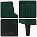 Set di Divani con Storage 2 pz Verde Scuro Poliestere - Foto miniatura 5