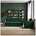 Set di Divani con Storage 2 pz Verde Scuro Poliestere - Foto miniatura 7