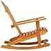 Sedia Dondolo Adirondack da Giardino in Legno Massello Teak - Foto miniatura 5