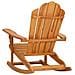 Sedia Dondolo Adirondack da Giardino in Legno Massello Teak - Foto miniatura 6