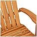 Sedia Dondolo Adirondack da Giardino in Legno Massello Teak - Foto miniatura 7
