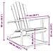 Sedia Dondolo Adirondack da Giardino in Legno Massello Teak - Foto miniatura 9