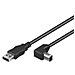 ICOC U-AB-005-ANG - Cavo USB 2.0 A maschio / B maschio angolato 0.5 m - Foto miniatura 1
