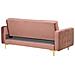 Divano Reclinabile A 3 Posti In Velluto Rosa Aberdeen - Foto miniatura 18