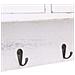 Appendiabiti A Muro Bianco 50x10x34 Cm In Legno - Foto miniatura 7