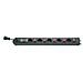 5-fold power strip 3,7 m Einzelschalter anthracite - Foto miniatura 1