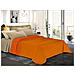 Trapuntino Copriletto Bicolor Double Face - Singolo 170x280 Cm Arancio Chiaro / arancio Scuro - Foto miniatura 1