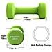 Prkned02k Manubri, 2 Pz, 2 Kg, Verde, Neoprene - Foto miniatura 18