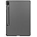 Custodia A Tre Ante Per Samsung Galaxy Tab S7 Plus / Fe / Lite Pelle Pu / Pc Grigio - Foto miniatura 1
