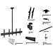 MBC2X1U 65" Nero supporto a soffitto per tv a schermo piatto - Foto miniatura 17