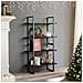 Libreria a 4 Ripiani Grigia 80x30x140 cm in Legno Multistrato - Foto miniatura 1