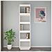 Libreria / divisorio Bianco 40x35x167cm In Legno Massello Di Pino - Foto miniatura 3