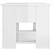 Tavolino Da Salotto Bianco Lucido 79x49x41 Cm Legno Multistrato - Foto miniatura 2