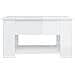 Tavolino Da Salotto Bianco Lucido 79x49x41 Cm Legno Multistrato - Foto miniatura 7