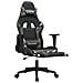 Sedia Da Gaming Con Poggiapiedi Nero E Mimetico In Similpelle - Foto miniatura 6